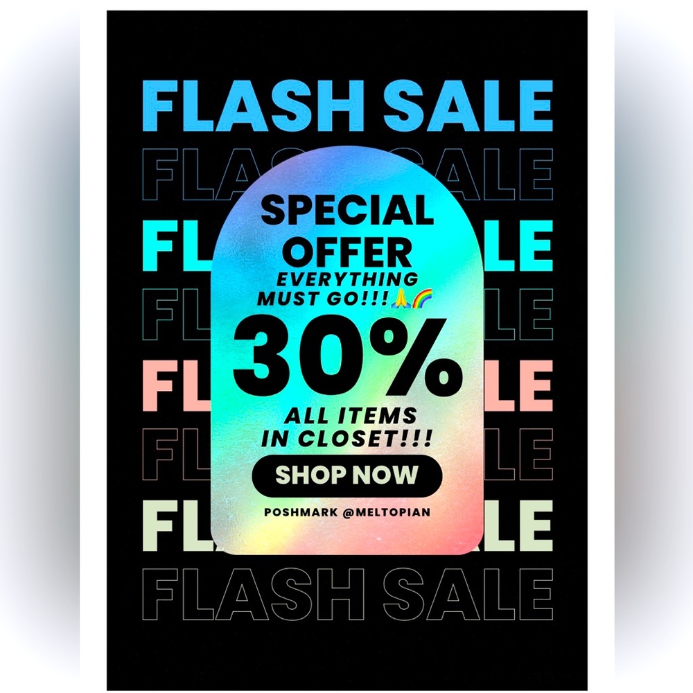 Closet Cleanout!!! Everything is 30% off.